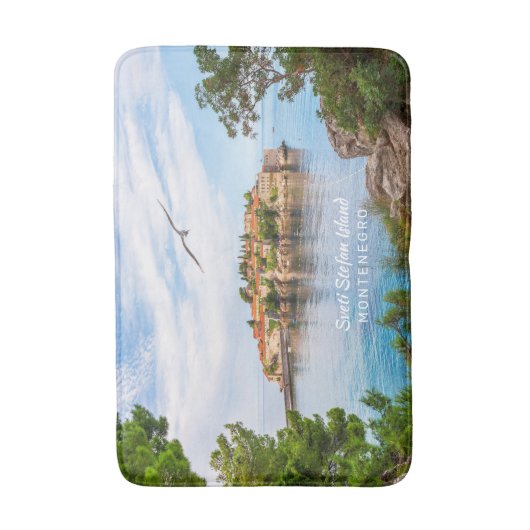 Aangepaste tekst Montenegro Badmat (Voorkant Verticaal)