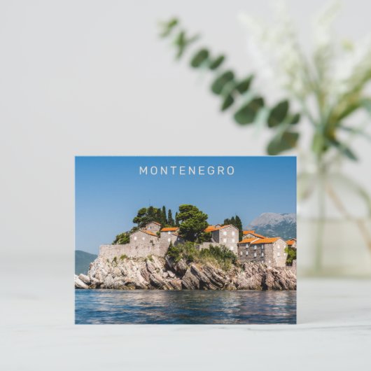 Aangepaste tekst Montenegro Briefkaart (Staand voorkant)