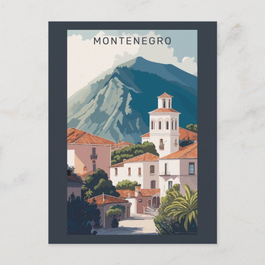 Aangepaste tekst Montenegro Briefkaart (Voorkant)