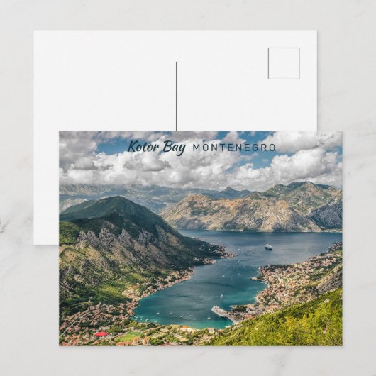 Aangepaste tekst Montenegro Briefkaart (Voorkant / Achterkant)