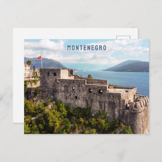 Aangepaste tekst Montenegro Briefkaart (Voorkant / Achterkant)