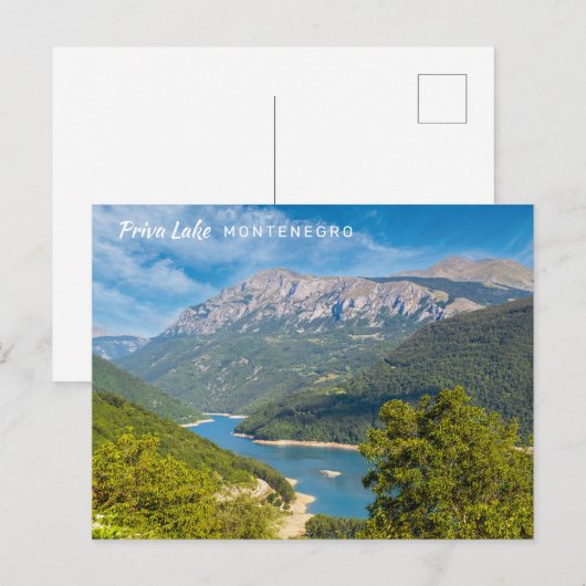 Aangepaste tekst Montenegro Briefkaart (Voorkant / Achterkant)