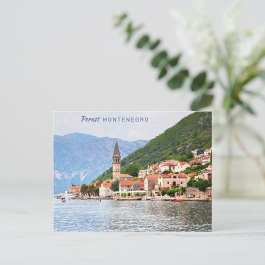 Aangepaste tekst Montenegro Briefkaart (Staand voorkant)