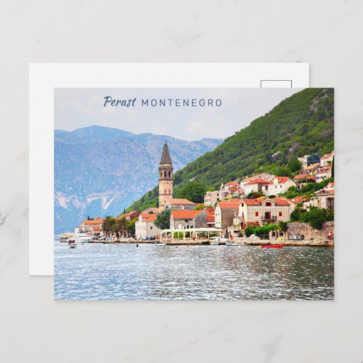 Aangepaste tekst Montenegro Briefkaart (Voorkant / Achterkant)