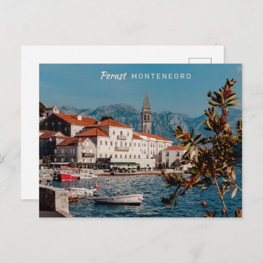 Aangepaste tekst Montenegro Briefkaart (Voorkant / Achterkant)