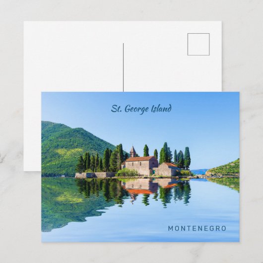 Aangepaste tekst Montenegro Briefkaart (Voorkant / Achterkant)