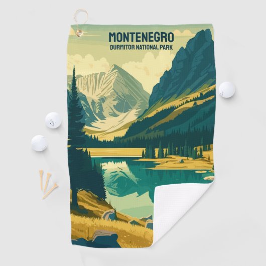 Aangepaste tekst Montenegro Golfhanddoek (Insitu)