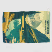 Aangepaste tekst Montenegro Golfhanddoek (Horizontaal)