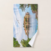 Aangepaste tekst Montenegro Handdoek (Handdoek)
