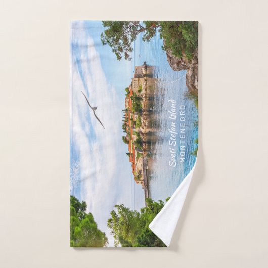 Aangepaste tekst Montenegro Handdoek (Handdoek)