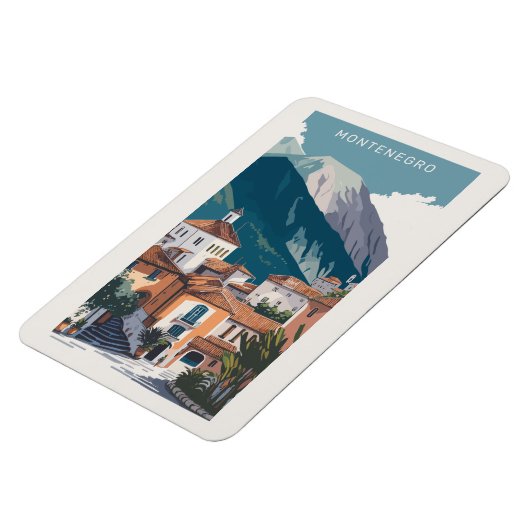 Aangepaste tekst Montenegro Magneet (Linkerzijde)