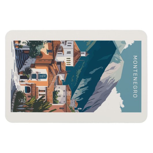 Aangepaste tekst Montenegro Magneet (Horizontaal)