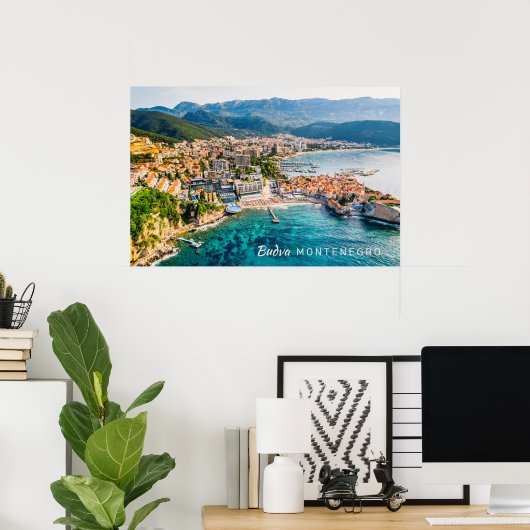 Aangepaste tekst Montenegro Poster (Thuiskantoor)