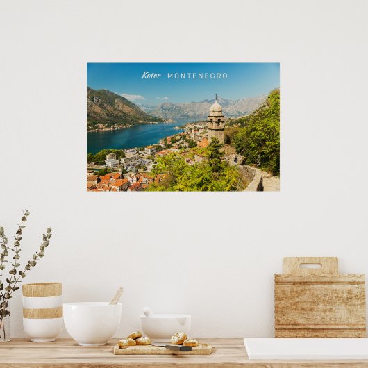 Aangepaste tekst Montenegro Poster (Keuken)