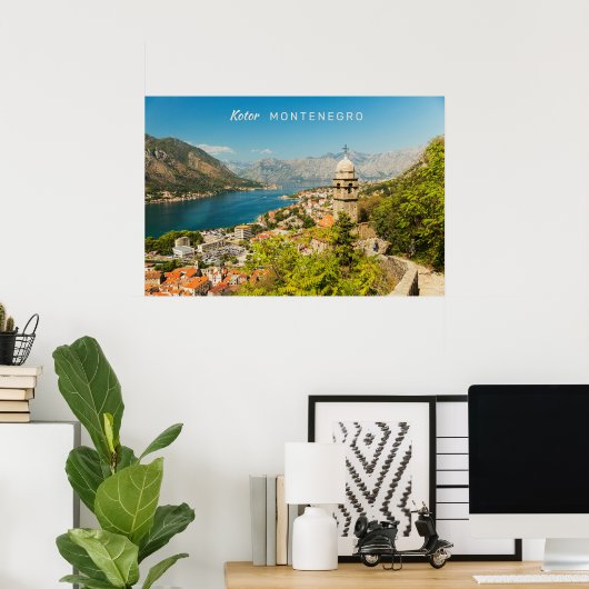 Aangepaste tekst Montenegro Poster (Thuiskantoor)