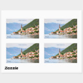 Aangepaste tekst Montenegro Rechthoekige Sticker (Vel)