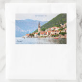 Aangepaste tekst Montenegro Rechthoekige Sticker (Tas)