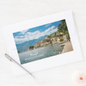 Aangepaste tekst Montenegro Rechthoekige Sticker (Envelop)