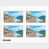 Aangepaste tekst Montenegro Rechthoekige Sticker (Vel)