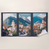 Aangepaste tekst Montenegro Strandlaken (Voorkant)