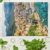 Aangepaste tekst Montenegro Theedoek (Gevouwen)