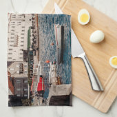 Aangepaste tekst Montenegro Theedoek (Quarter Fold)