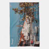 Aangepaste tekst Montenegro Theedoek (Verticaal)