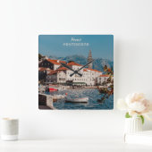 Aangepaste tekst Montenegro Vierkante Klok (Huis)
