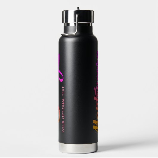 Aangepaste tekst Montenegro Waterfles (Rechts)