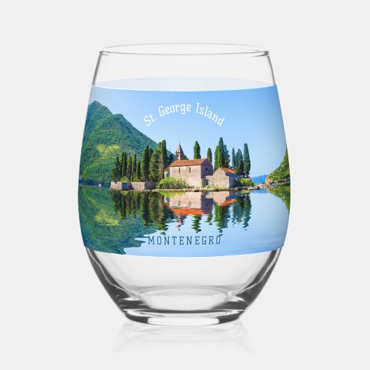 Aangepaste tekst Montenegro Wijnglas Zonder Voet (Voorkant)