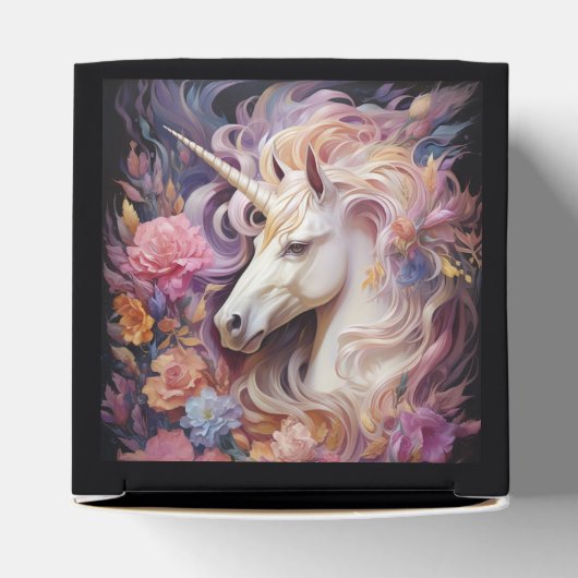 Aangepaste tekst Mooie Eenhoorn Bedankdoosjes (Bovenkant)