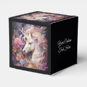 Aangepaste tekst Mooie Eenhoorn Bedankdoosjes (Achterkant)