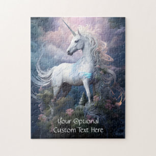 Aangepaste tekst Mooie Eenhoorn Legpuzzel