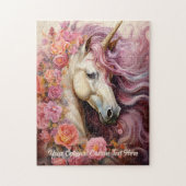 Aangepaste tekst Mooie Eenhoorn Legpuzzel (Verticaal)