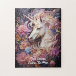 Aangepaste tekst Mooie Eenhoorn Legpuzzel