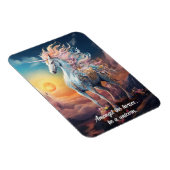 Aangepaste tekst Mooie Eenhoorn Magneet (Rechterzijde)