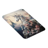 Aangepaste tekst Mooie Eenhoorn Magneet (Rechterzijde)