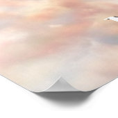 Aangepaste tekst Mooie Eenhoorn Poster (Hoek)