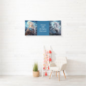 Aangepaste tekst Mooie Eenhoorns Spandoek (Insitu)