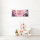 Aangepaste tekst Mooie Eenhoorns Spandoek (Insitu)