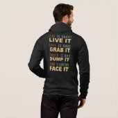 Aangepaste tekst Motivatie levensadvies Hoodie (Achterkant volledig)