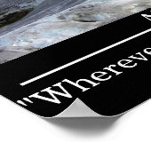 Aangepaste tekst Motivatie Poster Rhone Glacier (Hoek)