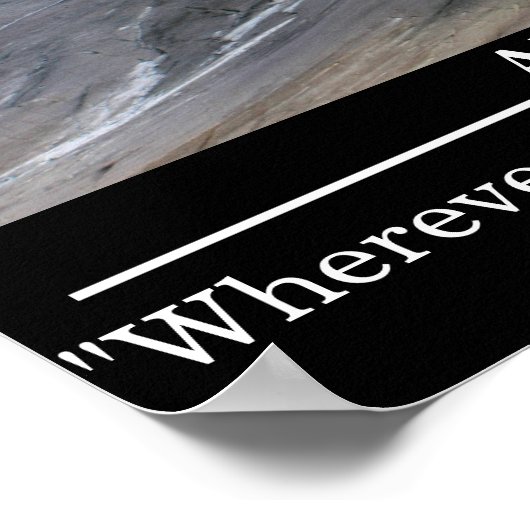 Aangepaste tekst Motivatie Poster Rhone Glacier (Hoek)