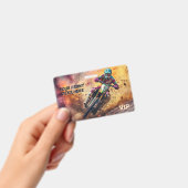 Aangepaste tekst Motocross Badge (Handheld)