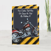 Aangepaste tekst / Motorclub Motor Bike Lover Kaart (Voorkant)