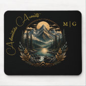 Aangepaste tekst Mountain Lake Natuur Avonturen Ba Muismat (Voorkant)