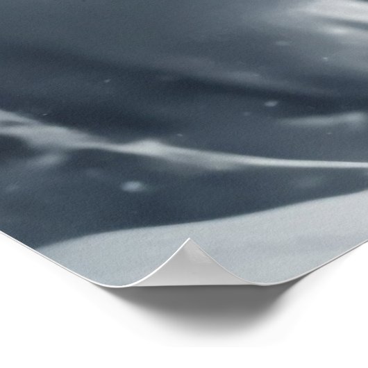 Aangepaste tekst Mountain Skier Poster (Hoek)