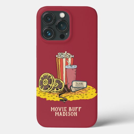 Aangepaste tekst Movie Buff-telefoongesprekken Case-Mate iPhone Case (Achterkant)