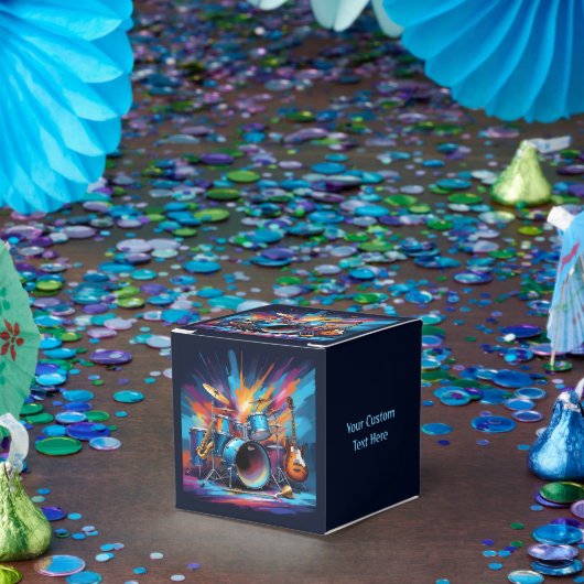 Aangepaste tekst Muziekinstrumenten Bedankdoosjes (Feest)