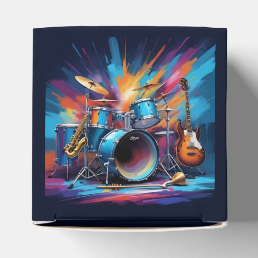 Aangepaste tekst Muziekinstrumenten Bedankdoosjes (Bovenkant)